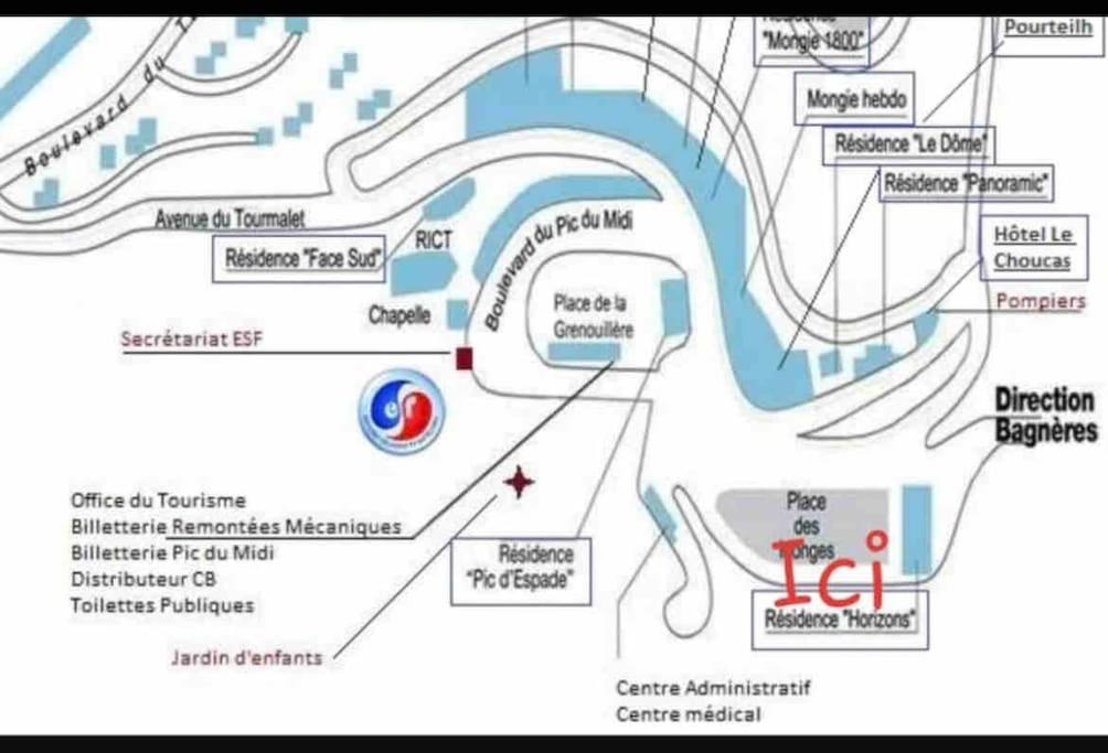 Appt Chaleureux 2 - 4 Personnes Au Pied Des Pistes - Draps Et Linges De Toilette Non Fournis - Menage Non Inclus Apartment La Mongie Bagian luar foto